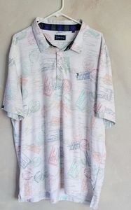 William Murray Barrel Aged Print Golf Polo size XXL